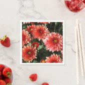Rote Blume Chrysanthemum Serviette (Beispiel)