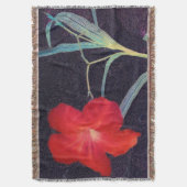 Rote Blume Decke (Vorderseite Vertikal)