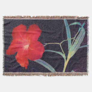 Rote Blume Decke