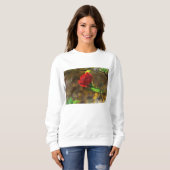 Rote Blume der Mama Sweatshirt (Vorne ganz)