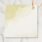 Rote Blume der Marine Gold Blätter Hochzeit Geschenkanhänger (Rückseite)