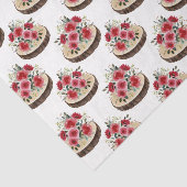 Rote Blume (Design 36 Red Series) Seidenpapier (Ausschnitt)