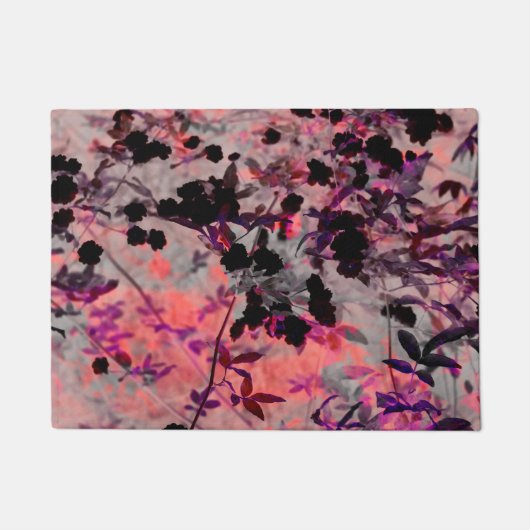 Rote Blume Design Grafikart Fußmatte (Vorderseite)