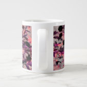 Rote Blume Design Grafikart Jumbo-Tasse (Rückseite)
