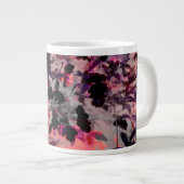 Rote Blume Design Grafikart Jumbo-Tasse (Vorderseite Rechts)