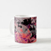 Rote Blume Design Grafikart Kaffeetasse (Vorderseite Links)