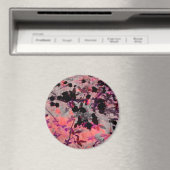 Rote Blume Design Grafikart Magnet (In Situ (Geschirrspüler))