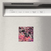 Rote Blume Design Grafikart Magnet (In Situ (Geschirrspüler))