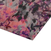Rote Blume Design Grafikart Schneidebrett (Ecke)