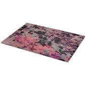 Rote Blume Design Grafikart Schneidebrett (Ecke)