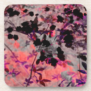 Rote Blume Design Grafikart Untersetzer