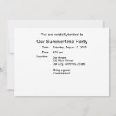 Rote Blume Einladung (Rückseite)