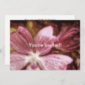 Rote Blume Einladung (Vorne/Hinten)