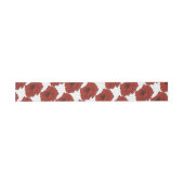 Rote Blume Einladungsbanderole (Flach)