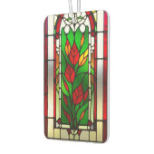 Rote Blume Elegante Kunst, Dichtung und Musik Autolufterfrischer (Links)