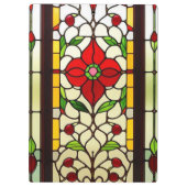 Rote Blume Elegante Kunst, Dichtung und Musik Klemmbrett (Rückseite)