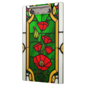 Rote Blume Elegante Kunst, Dichtung und Musik Klemmbrett (Links)