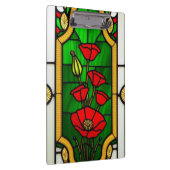 Rote Blume Elegante Kunst, Dichtung und Musik Klemmbrett (Rechts)