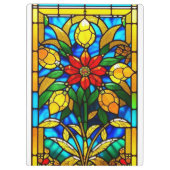 Rote Blume Elegante Kunst, Dichtung und Musik Klemmbrett (Rückseite)