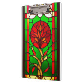 Rote Blume Elegante Kunst, Dichtung und Musik Klemmbrett (Links)