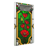Rote Blume Elegante Kunst, Dichtung und Musik Mini Klemmbrett (Schrägansicht)