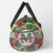 Rote Blume Erdbeeren Erdbeeren Duffle Bag (Rechts)