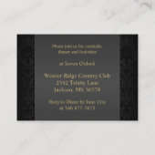 Rote Blume essen, trinken & Verheiratet sein - Emp Begleitkarte (Rückseite)