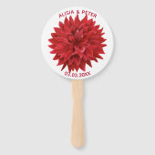 Rote Blume Fächer (Vorderseite)