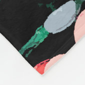 Rote Blume Fleecedecke (Ecke)