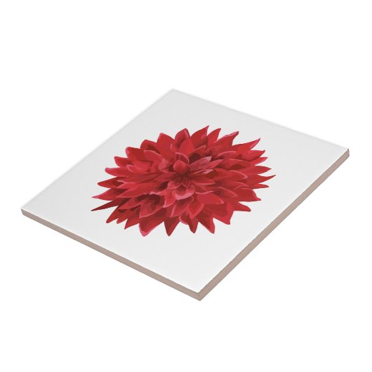 Rote Blume Fliese (Seite)
