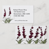 Rote Blume Florist Shop Visitenkarte (Vorne/Hinten)