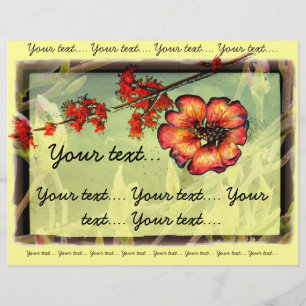 Rote Blume Flyer