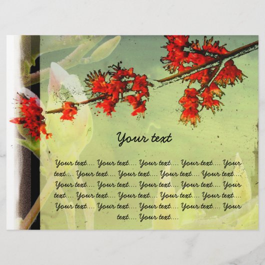 Rote Blume Flyer (Hinten)