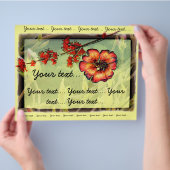 Rote Blume Flyer (Hand)