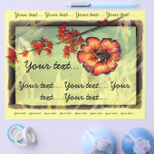 Rote Blume Flyer (Einzeln)