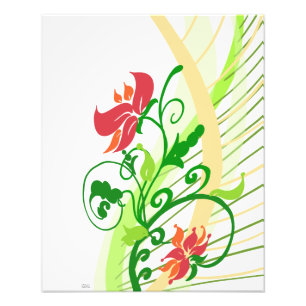 Rote Blume Fotodruck