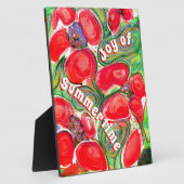 Rote Blume Freude an der Sommerzeit Fantasie Fotoplatte (Seite)