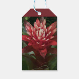 Rote Blume - Geschenketiketten Geschenkanhänger