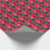 Rote Blume Geschenkpapier (Ecke)