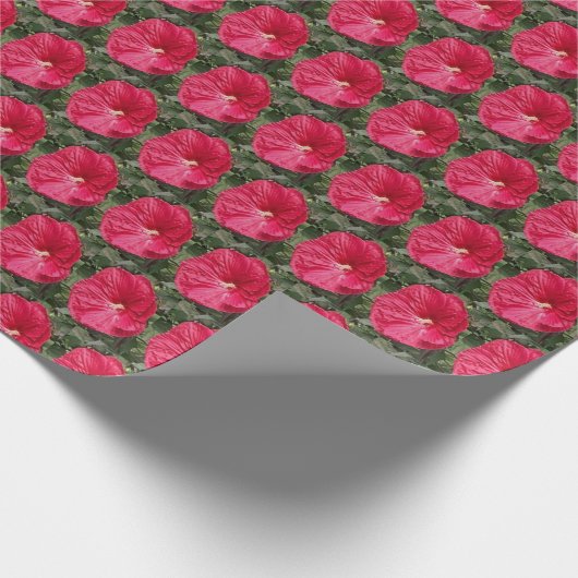 Rote Blume Geschenkpapier (Ecke)