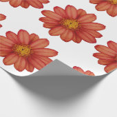 rote Blume Geschenkpapier (Ecke)