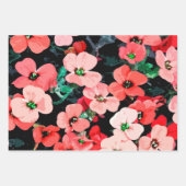 Rote Blume Geschenkpapier Set (Vorderseite 3)