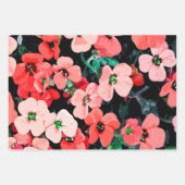 Rote Blume Geschenkpapier Set (Vorderseite)