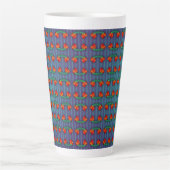 Rote Blume got die Blues Milchtasse (Vorderseite)