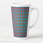 Rote Blume got die Blues Milchtasse (Rechts)