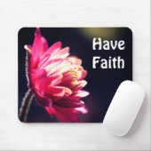 Rote Blume haben Vertrauen Inspiration Mousepad (Mit Mouse)