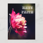 Rote Blume haben Vertrauen Inspiration Postkarte (Vorderseite)