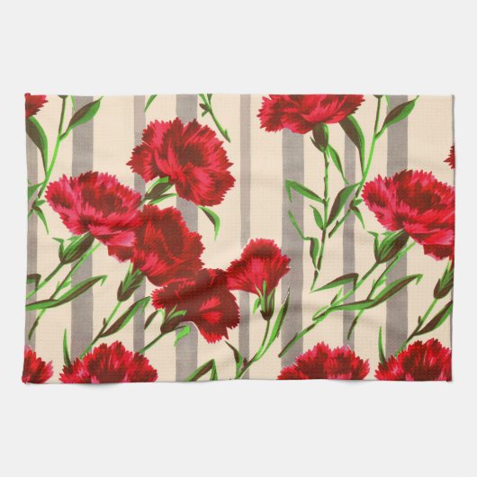 rote Blume Handtuch (Horizontal)
