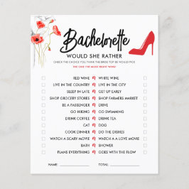 Rote Blume-Hoher Absatz | Würde sie eher spielen