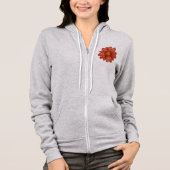 rote Blume Hoodie (Vorderseite)